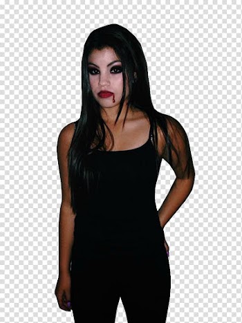Paola Andino en Halloween transparent background PNG clipart