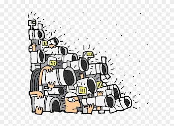 Paparazzi Cartoon Photography Illustration - Paparazzi Cartoon