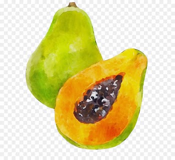 papaya pear fruit natural foods accessory fruit