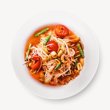 Papaya salad food isolated design | Free Photo - rawpixel