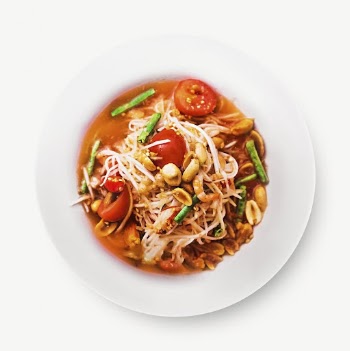 Papaya salad, Thai food collage | Free PSD - rawpixel