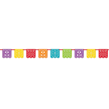 Papel Picado Mexican Fiesta Banner, 13ft - Walmart.com