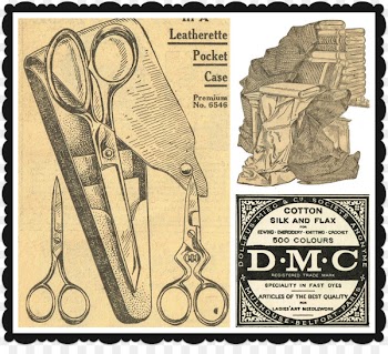 Paper 1900s Antique Sewing - sewing needle 