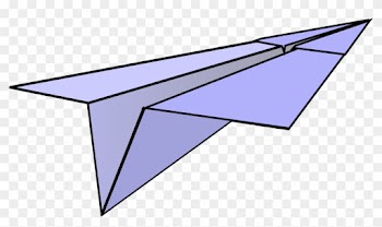 Paper Airplane Clipart Clip Art At Clker Com Vector - Free Clipart Paper Airplane