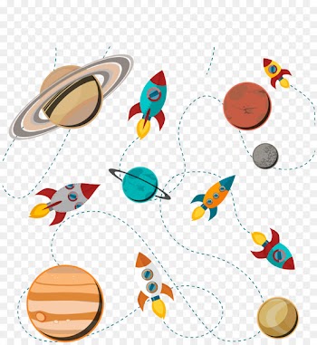 Paper Apollo 8 Earthrise Apollo 14 Moon landing - Vector rocket flat element 
