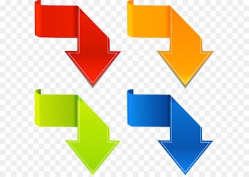 Paper Arrow Sticker Euclidean vector - Origami arrow 