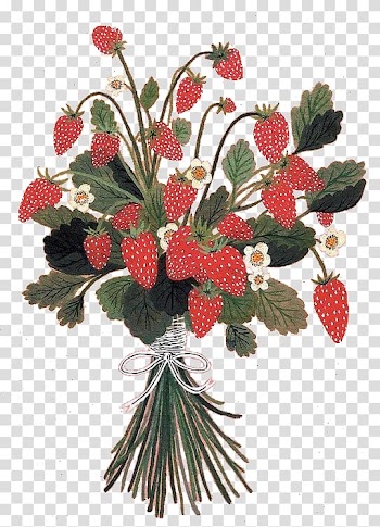 Paper Art Watercolor painting Illustration, Red strawberry transparent background PNG clipart