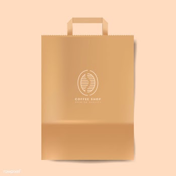 Paper bag mockup isolated vector | Free stock vector - 518964