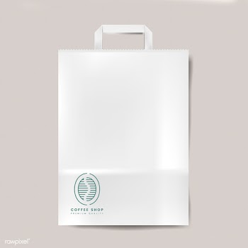 Paper bag mockup isolated vector | Free stock vector - 518967