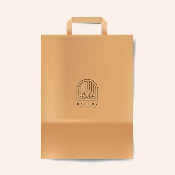 Paper bag mockup isolated vector | Free stock vector - 519103