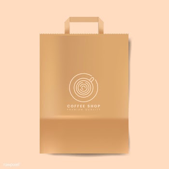 Paper bag mockup isolated vector | Free stock vector - 519120