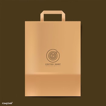Paper bag mockup isolated vector | Free stock vector - 519125