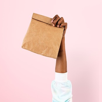 Paper bag packaging for food concept | Free stock photo | High Resolution image