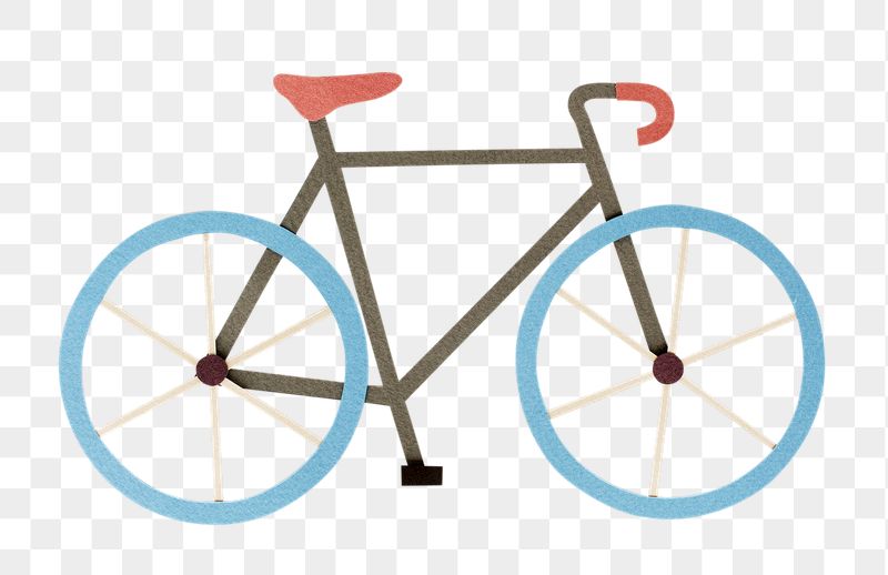 Paper bicycle png sticker, transparent | Free PNG - rawpixel