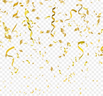 Paper Birthday cake Party Christmas - Vector painted golden fireworks floating confetti cracker 
