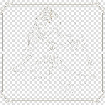 Paper Black and white frame Pattern, A beautiful hand-drawn diagram shampoo transparent background PNG clipart