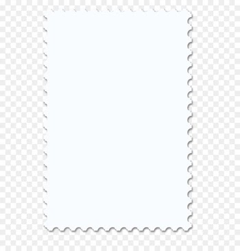 Paper Black and white Text Picture frame - Stamps 