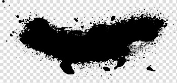 Paper Black and white Watercolor painting, spray paint transparent background PNG clipart