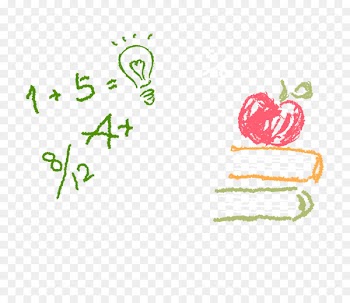 Paper Blackboard Drawing - Chalk Apple material 