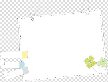 Paper border, frame Text Pattern, Clover Border transparent background PNG clipart