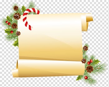 Paper Borders and Frames Scroll Christmas , christmas transparent background PNG clipart