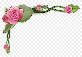 Paper Borders, Flower Borders, Printable Frames, Printable - Flower Frame
