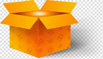 Paper Box Euclidean , hand-painted open gift box transparent background PNG clipart