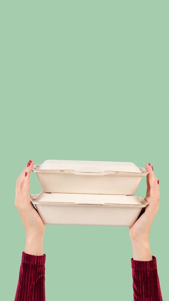 Paper box packaging for food takeaway concept | Free stock photo | High Resolution image