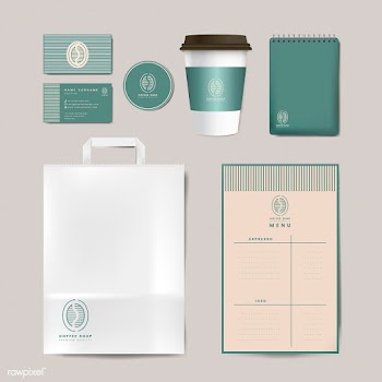Paper branding mockup vector set | Free stock vector - 518998