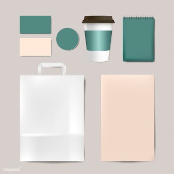 Paper branding mockup vector set | Free stock vector - 519016