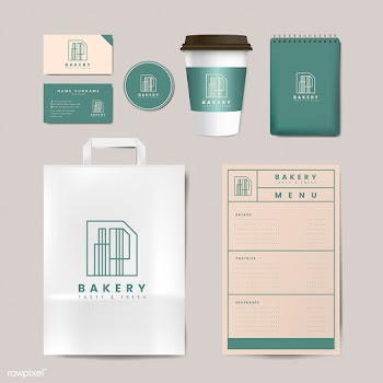 Paper branding mockup vector set | Free stock vector - 519029