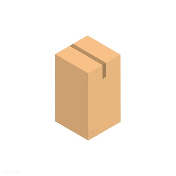 Paper brown container isolated on background | Free stock vector - 393299