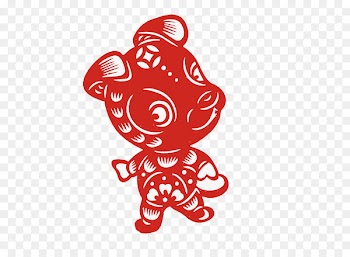 Paper, Chinese New Year, Papercutting, Octopus, Red PNG