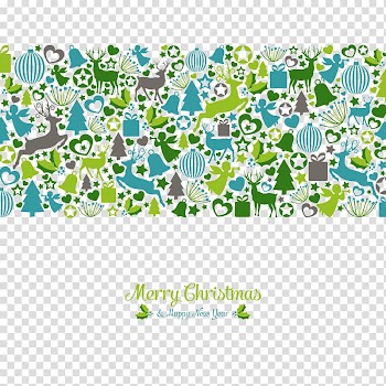Paper Christmas Euclidean , Green shading pattern Christmas greeting card transparent background PNG clipart