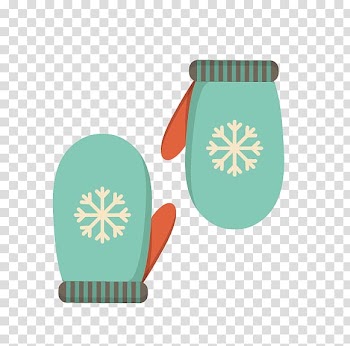 Paper Christmas Gift wrapping, gloves transparent background PNG clipart