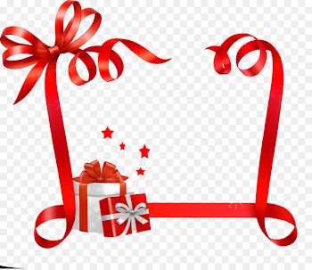 Paper Christmas Name tag Ribbon Sticker - Gift ribbons 