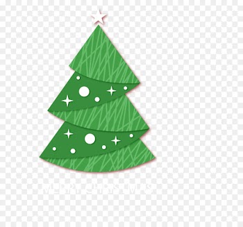 Paper Christmas tree Origami - Green striped origami Christmas tree 