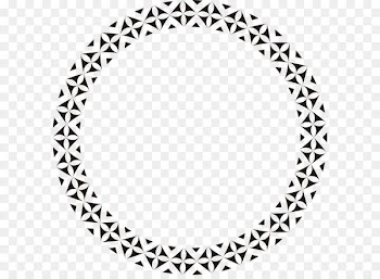 Paper Circle Pattern - Hand painted black circle 