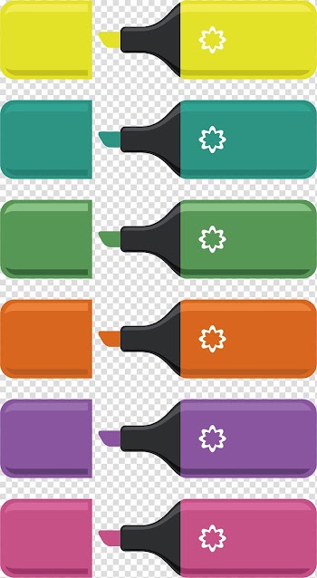 Paper clip Euclidean Office, Color pen painting transparent background PNG clipart