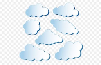 Paper Cloud Vecteur - White paper clouds vector 