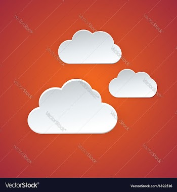  					Paper Clouds vector image														