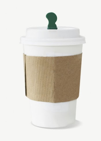 Paper coffee cup collage element | Free PSD - rawpixel