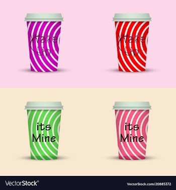 Paper coffee cup icon vector image