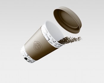 Paper coffee cup mockup Free Psd