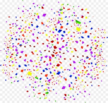 Paper Confetti - Creative design consisting of spherical colored confetti 