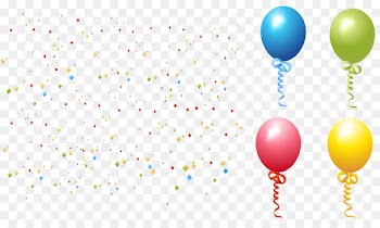 Paper Confetti Toy balloon - happiness 