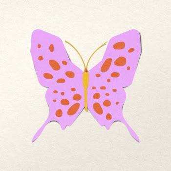Paper craft butterfly, pink insect | Free Vector - rawpixel