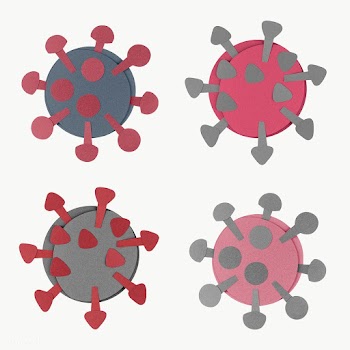 Paper craft coronavirus cell set transparent png | Free  transparent png - 2310803