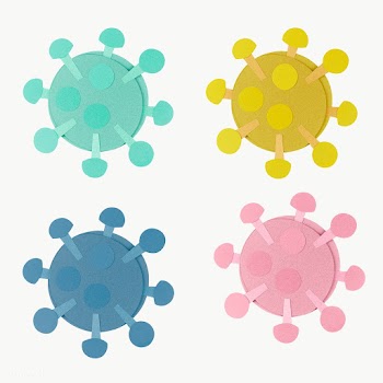 Paper craft coronavirus cell set transparent png | Free  transparent png - 2311965