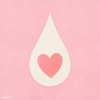 Paper craft drop of breast milk with love | Free  illustration - 2327781